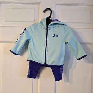 Under Armour Baby Blue and Purple Hoodie Set